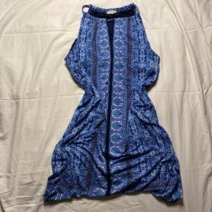 Blue Patterned Dress